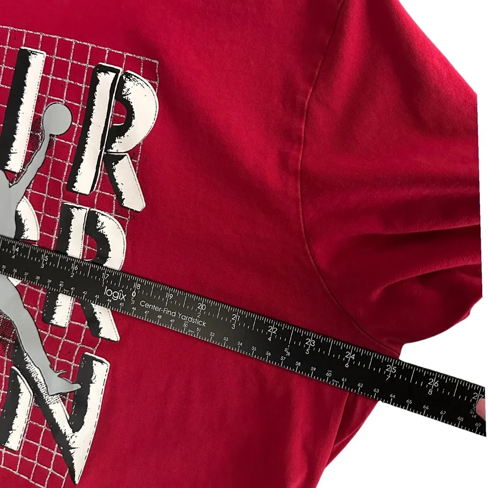 Jordan 4 Bred T-Shirt Jumpman Stack Flight Graphic Red Mens 2XL XXL FN5978-687